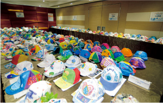 Entries of “Let’s Save Water” Cap Design Competition Photo