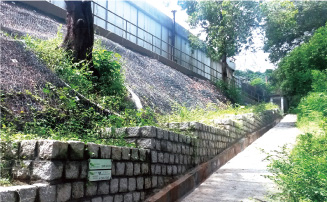 Upgrading works of the slope at Kau Wah Keng, Kwai Chung has been completed almost a year Photo