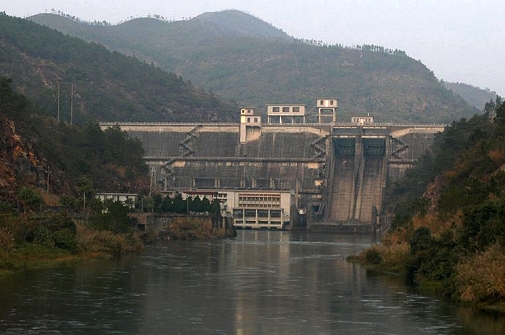 Photo 12 - Baipenzhu Reservoir - Front View of the Main Dam.