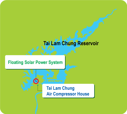 Location of Tai Lam Chung Reservoir