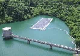 石壁水塘浮动太阳能发电系统