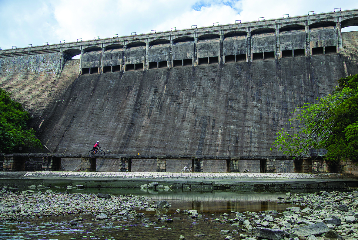 Spillways of Tai Tam Tuk Reservoir dam