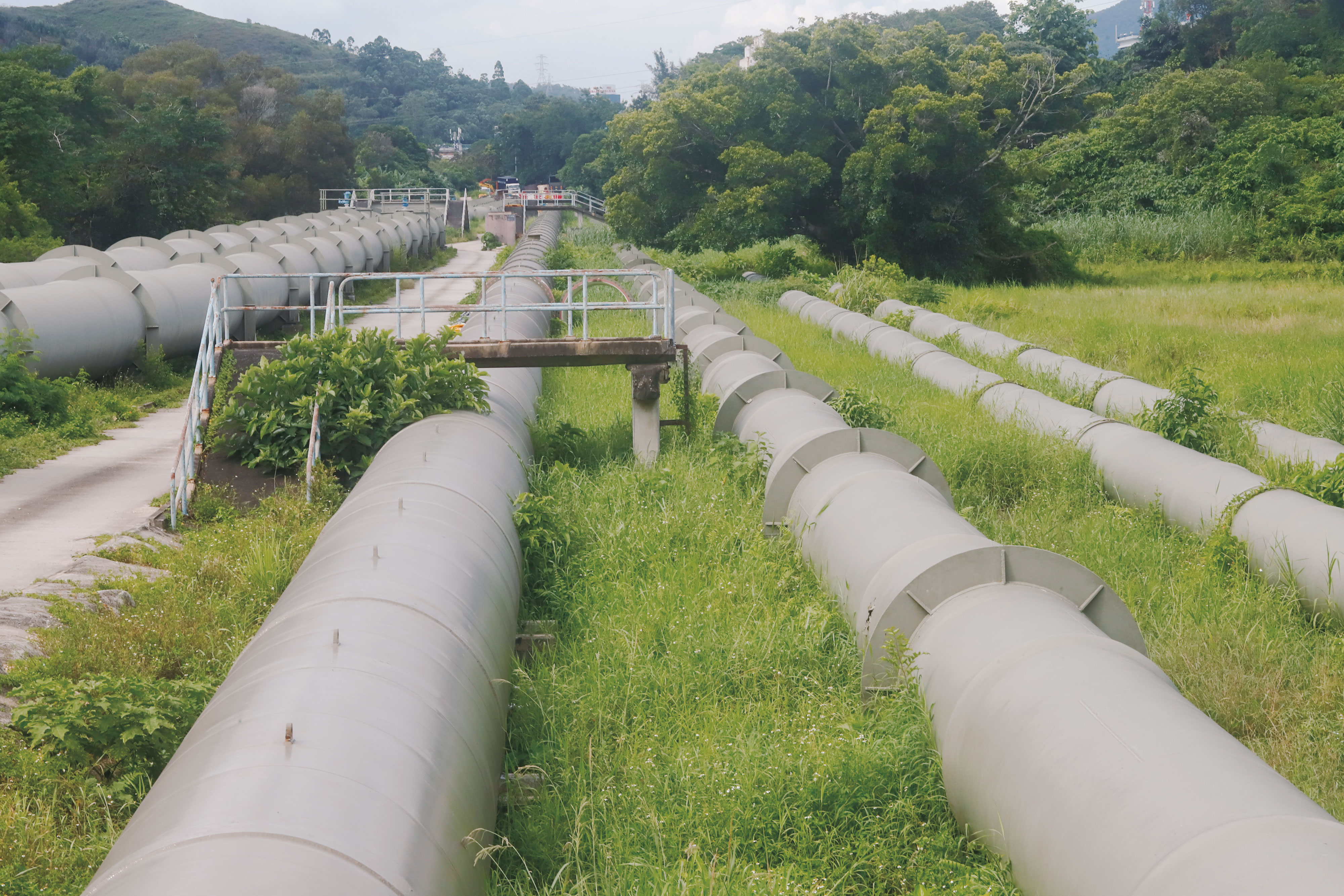The Dongjiang water mains in Sheung Shui