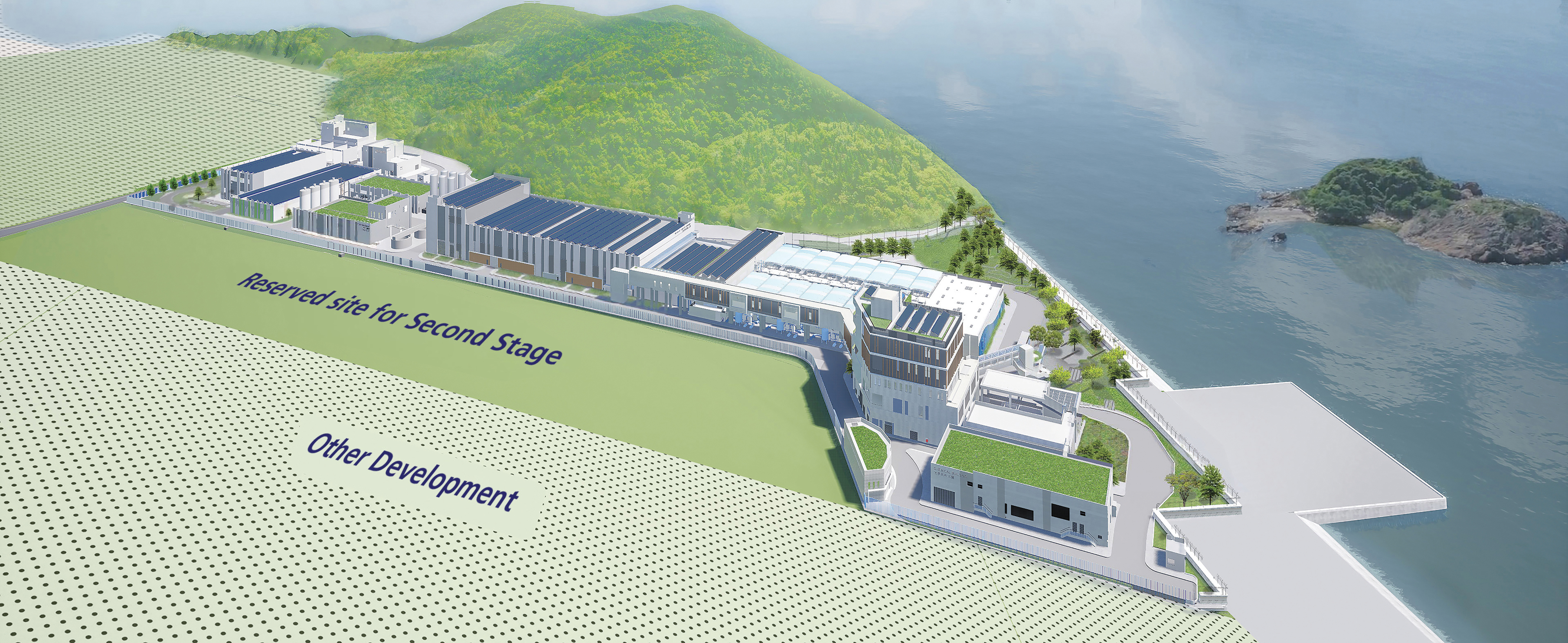 Conceptual drawing of the Tseung Kwan O Desalination Plant