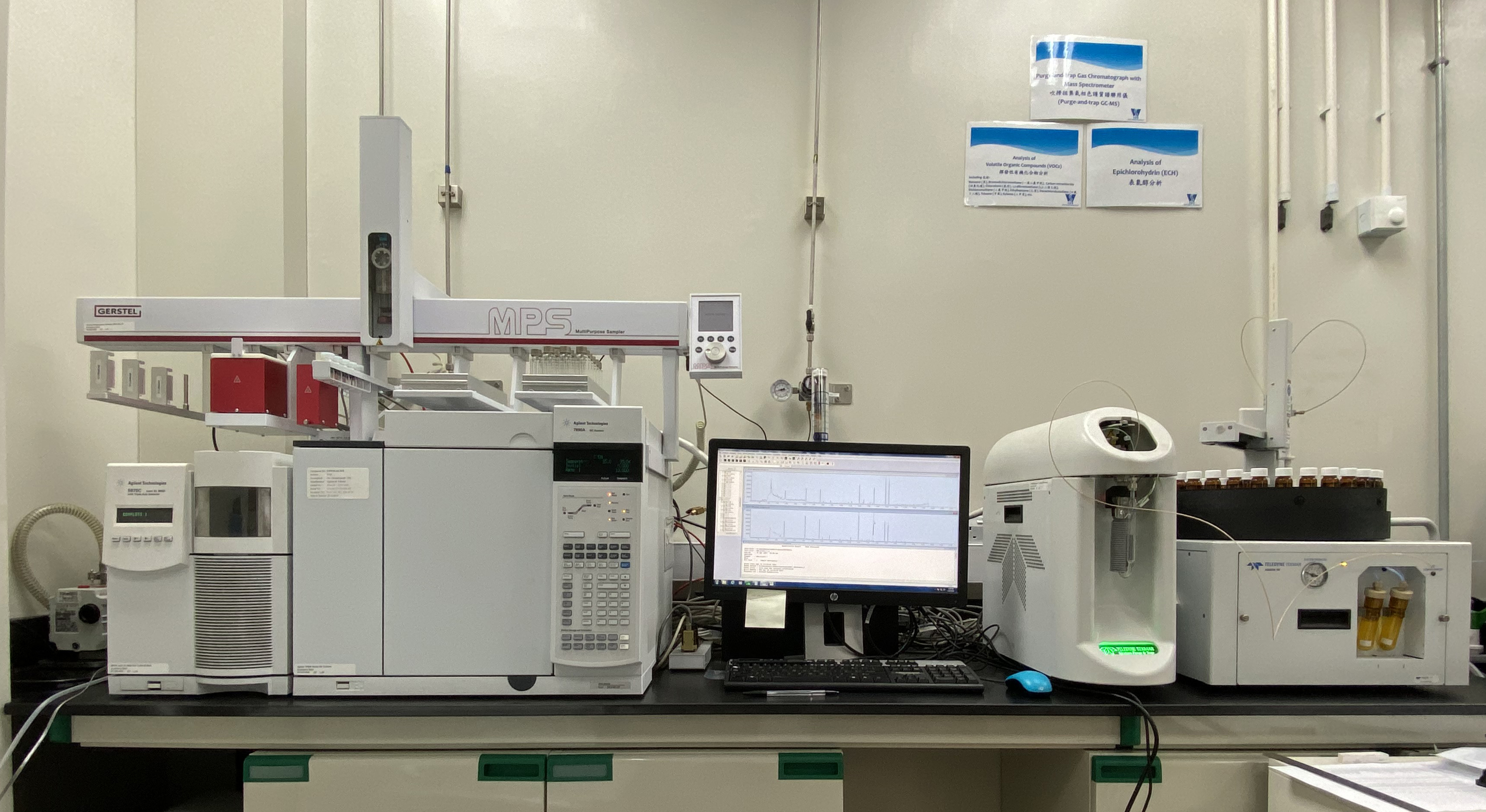 Purge-and-Trap Gas Chromatograph Mass Spectrometer (P&T GC-MS)