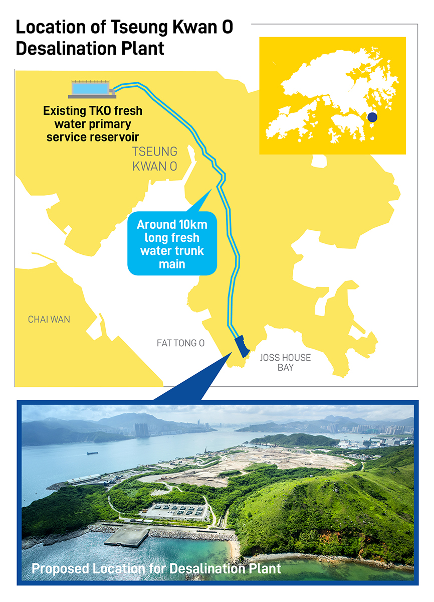 Location of Tseung Kwan O Desalination Plant