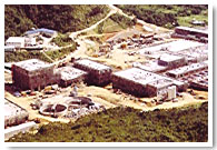 Bird's eye view of Ngau Tam Mei Treatment Works under construction