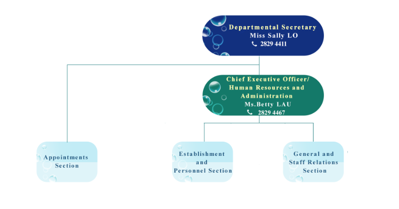Organisation Chart of Departmental Administration Division