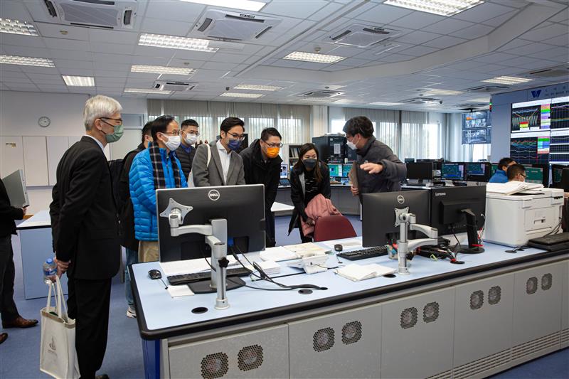 YTMDC members visited the main control room of the Tai Po Water Treatment Works. They were briefed on the monitoring system of operation of the Water Treatment Works.