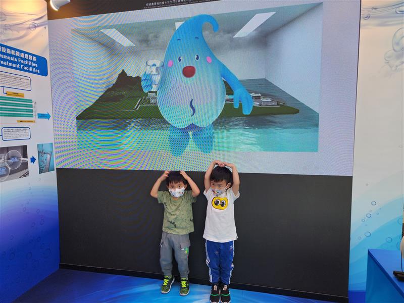 3D animation video of Water Save Dave was displayed at the exhibition booth to introduce TKODP.