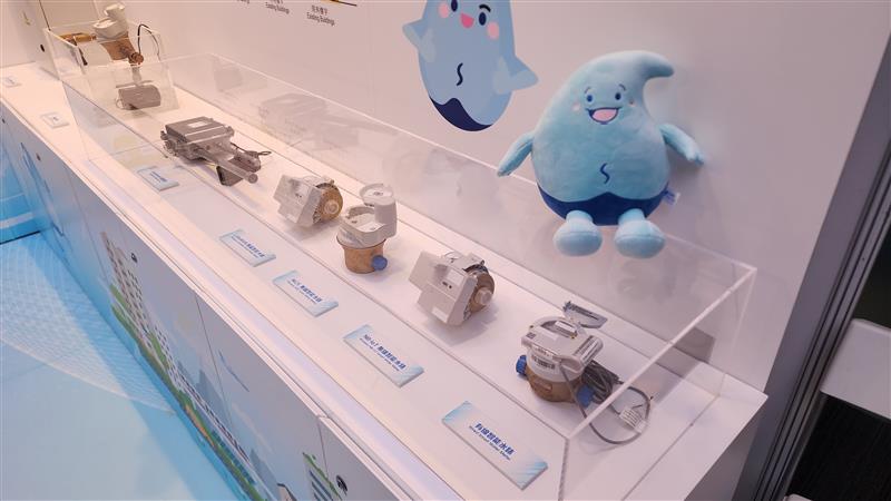 A variety of smart water meter devices were displayed.