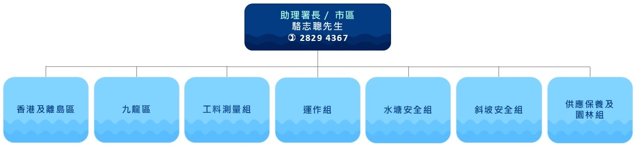 供應及分配(市區)科組織圖