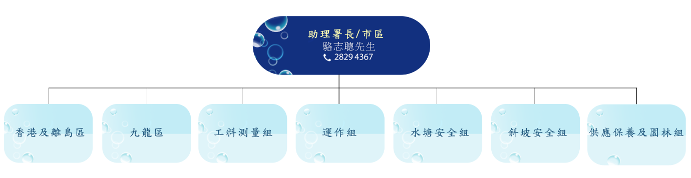 供應及分配(市區)科組織圖