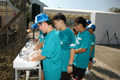 Washing hands after tests