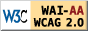 符合万维网联盟(W3C)无障碍网页倡议(WAI)《无障碍网页内容指引》2.0版的2A级别准则